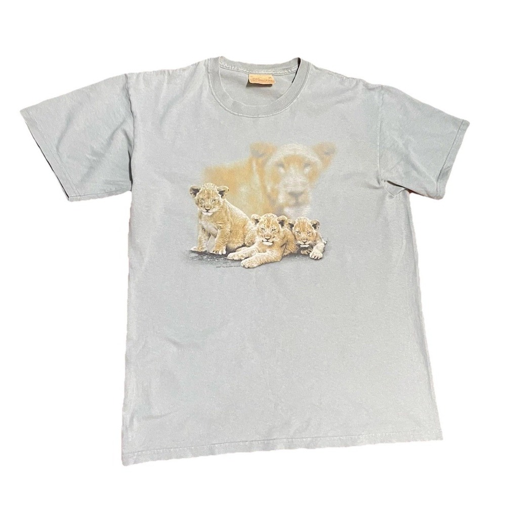 Vintage 90' The Mountain Lions Family Tshirt Size M Soft Cotton Made In USA